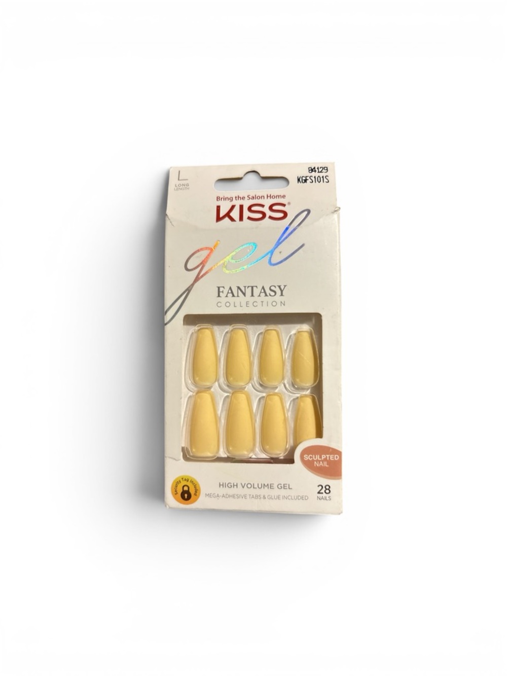 Kiss Gel Fantasy Sculpted Press-On Nails — Yellow